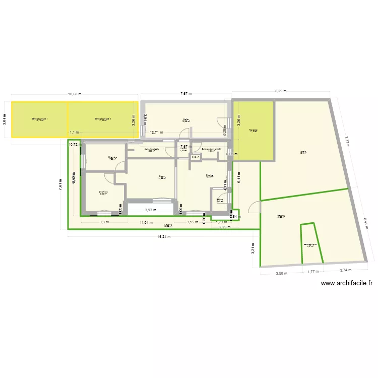 99 Foissiat terrassement. Plan de 