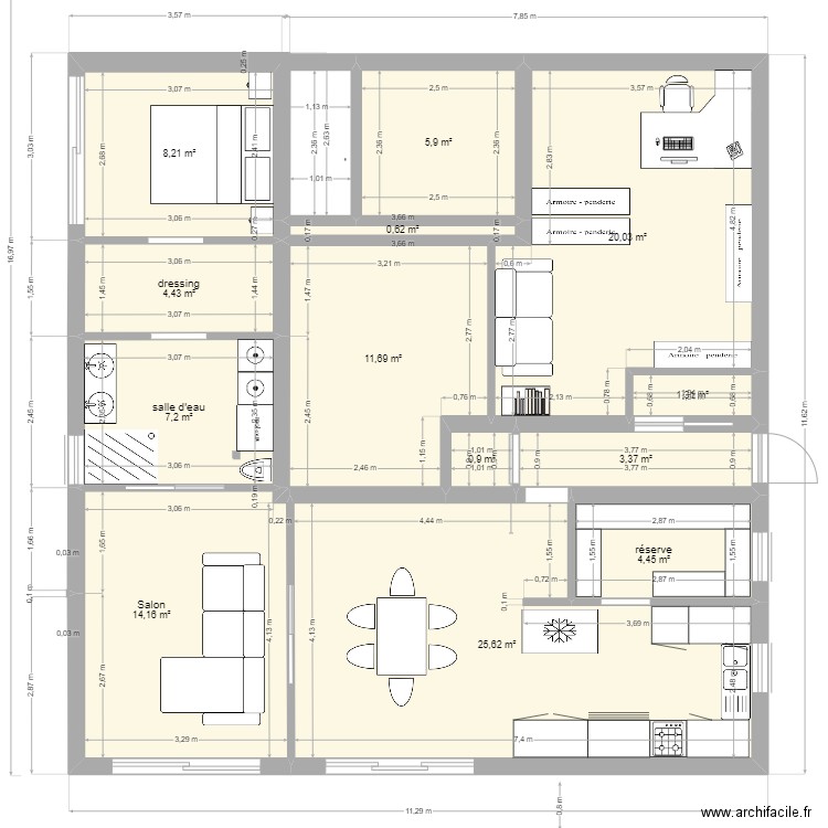 la maison du Bonheur version 3. Plan de 0 pièce et 0 m2