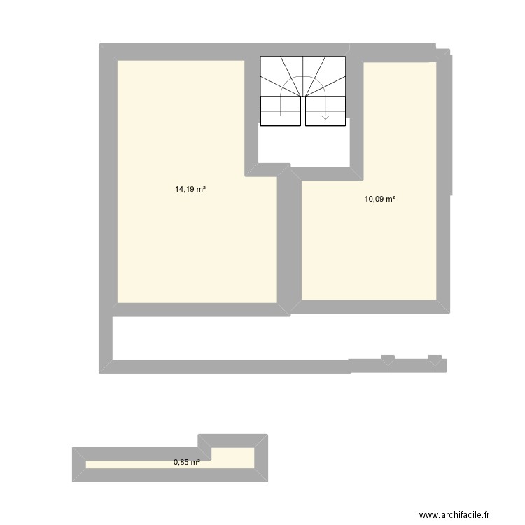 Ma maison. Plan de 3 pièces et 25 m2