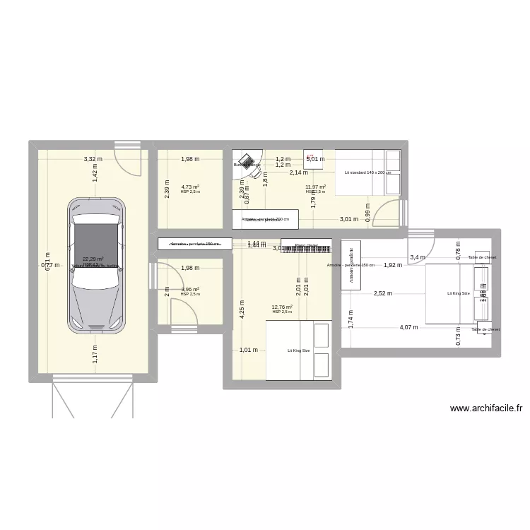 '(ef(é"(t. Plan de 5 et 56 m² '(ef(é"(t. Plan de 5 et 56 m²