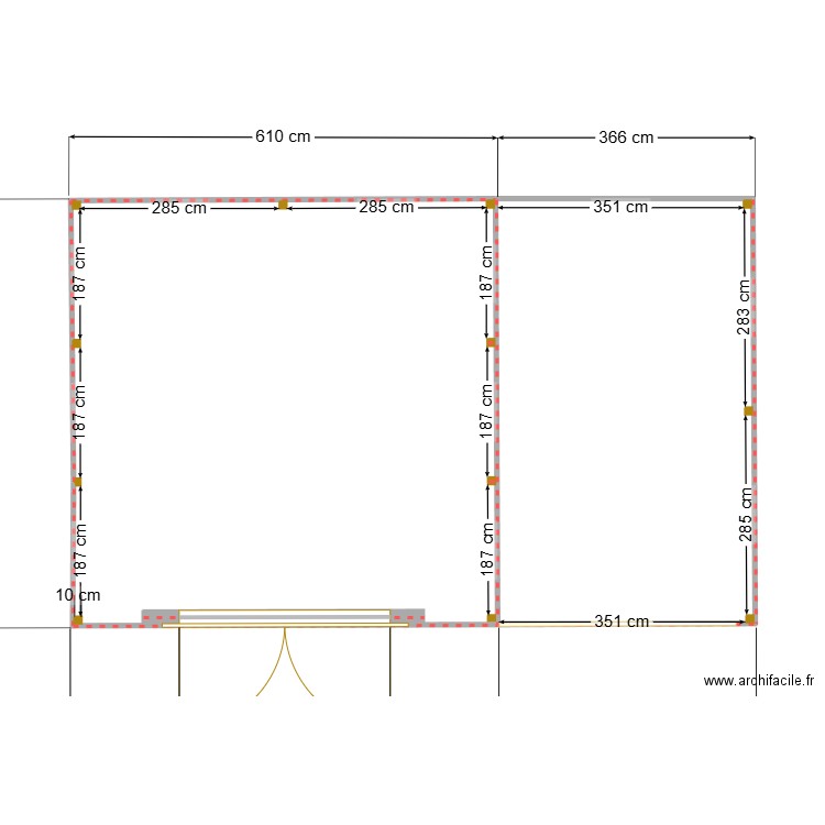 plan de masse garage bateau. Plan de 2 pièces et 58 m2