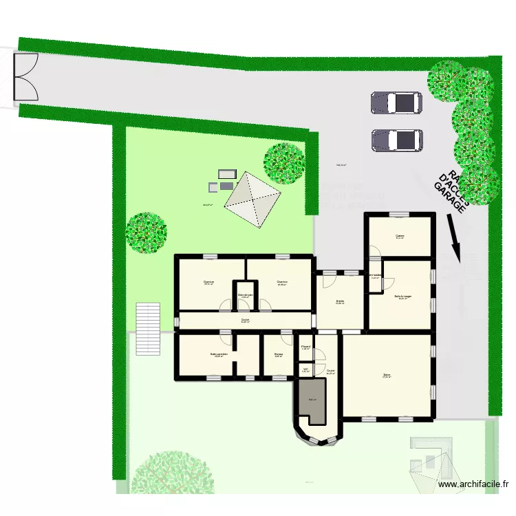 MENDELE   jardin. Plan de 