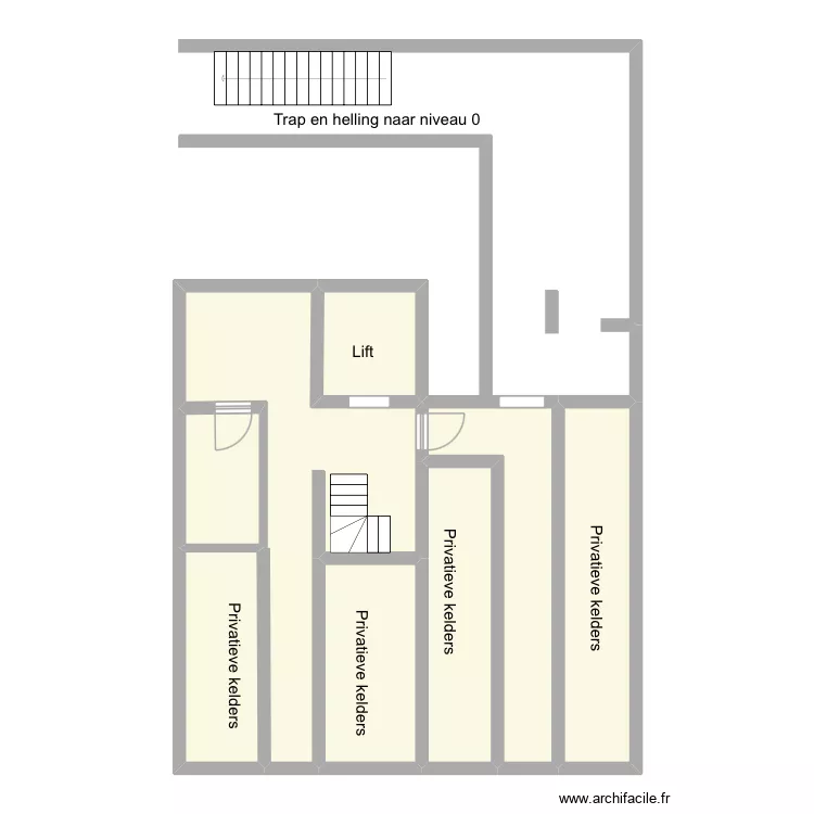 Nemrod - kelder. Plan de 