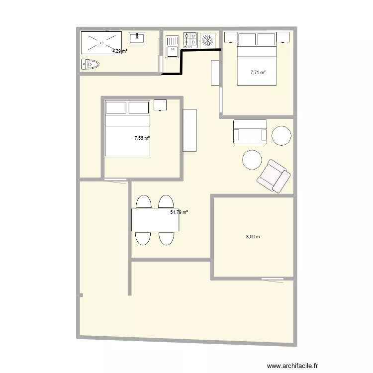 KODOK mesure. Plan de 