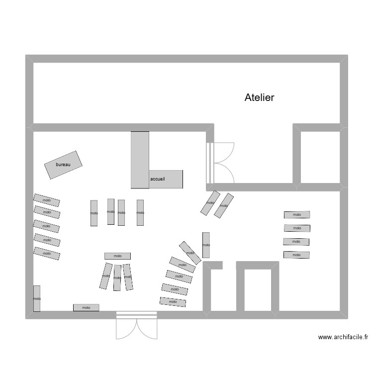 kawa. Plan de 3 pièces et 85 m2