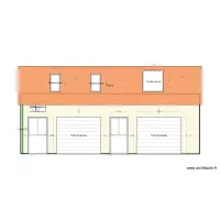Fa&ccedil;ade Est projet&eacute;e