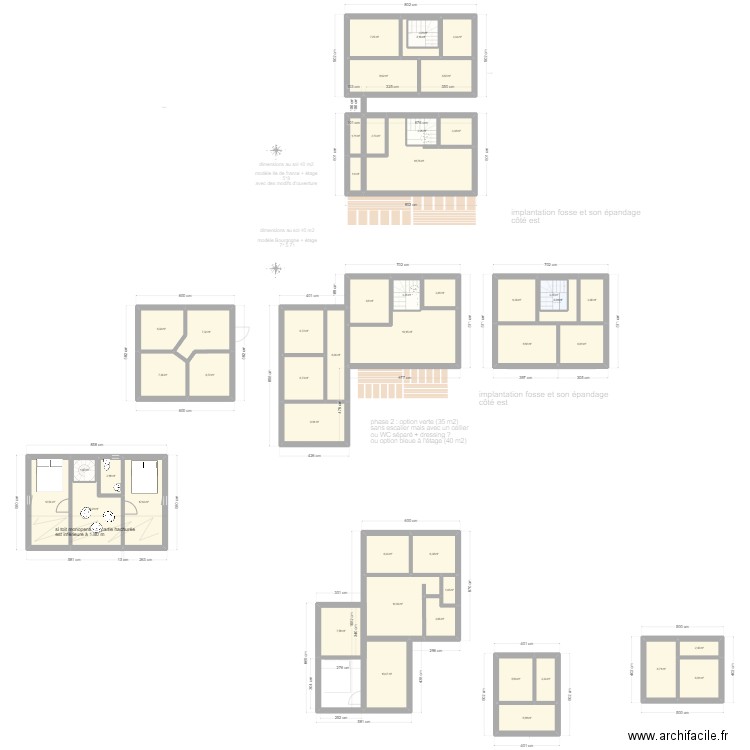 martine der. Plan de 15 pièces et 155 m2