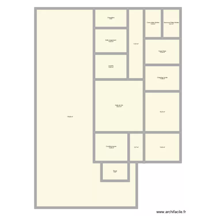 Plan fromagerie boulot. Plan de 