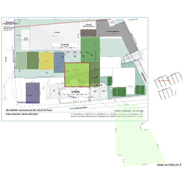 PLAN AVEC BATIMENT2. Plan de 0 pièce et 0 m2