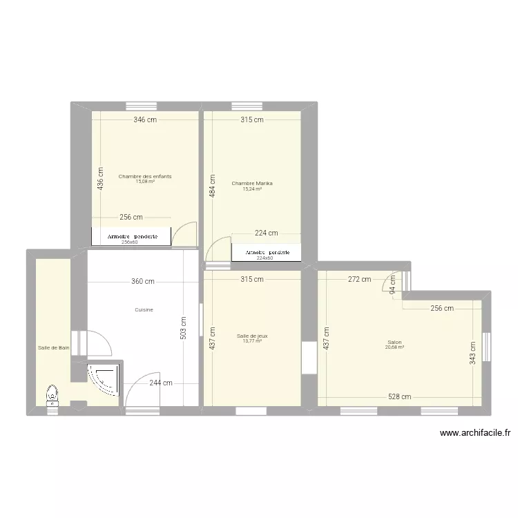 Maison Nounou. Plan de 
