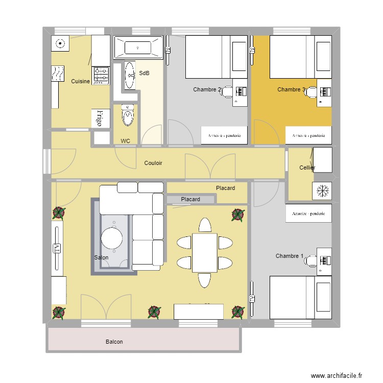 3GP RP. Plan de 0 pièce et 0 m2