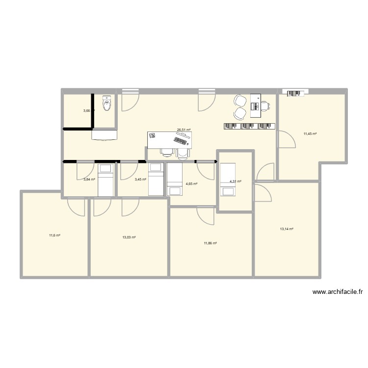Cabinet Uro V2. Plan de 0 pièce et 0 m2