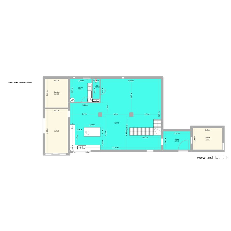 placher chauffant 1. Plan de 14 pièces et 271 m2