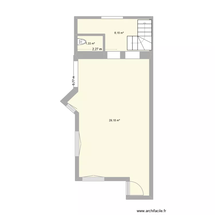 plan cot&eacute; cuisine 25-10-25. Plan de 