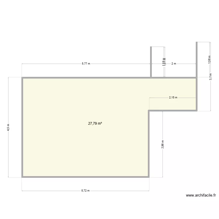 VONDRA terrasse. Plan de 