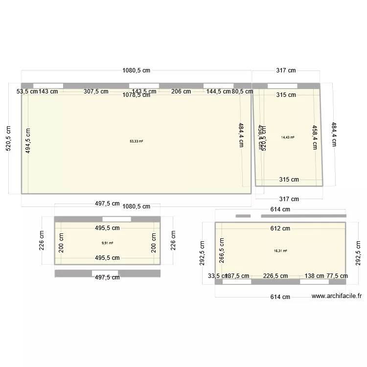 Mus&eacute;e L&eacute;on Delachaux 1. Plan de 4  et 94 m²