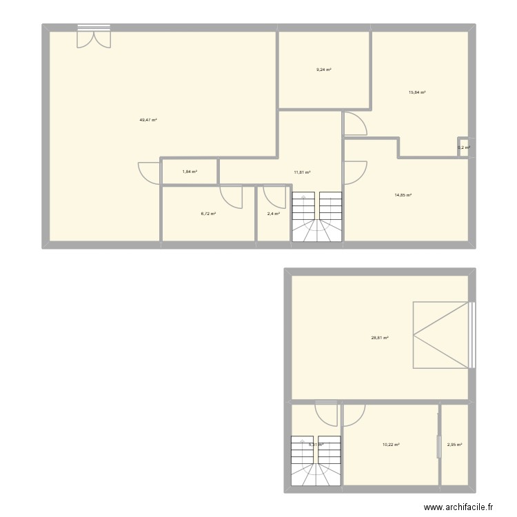 maison. Plan de 13 pièces et 160 m2