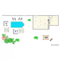 Terrasse arri&egrave;re maison