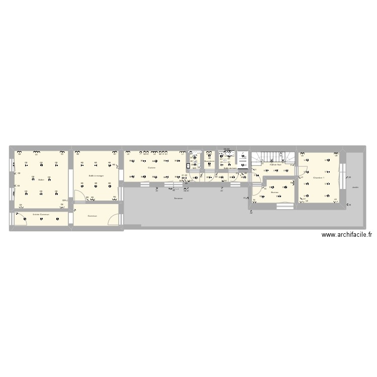 Marcel Hakizimana0. Plan de 13 pièces et 152 m2