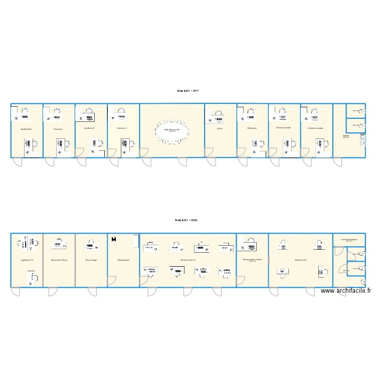 Recettes - RH. Plan de 23 pièces et 331 m2