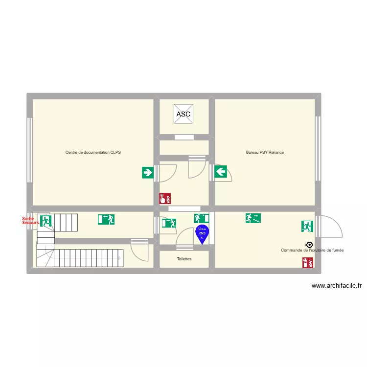 CLPS RDC. Plan de 9 et 92 m² CLPS RDC. Plan de 9 et 92 m²