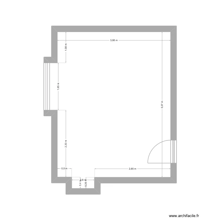CREST. Plan de 1 et 21 m² CREST. Plan de 1 et 21 m²
