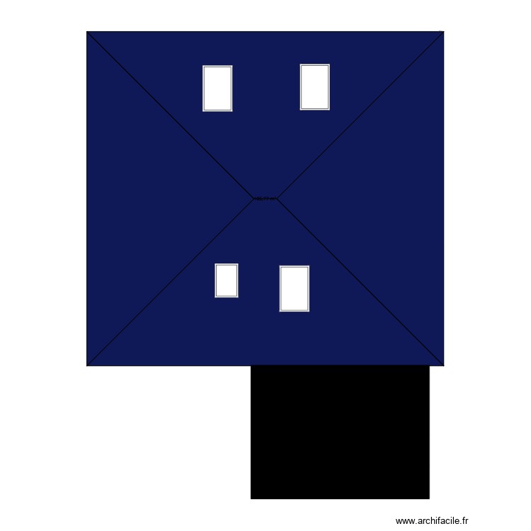 extension. Plan de 0 pièce et 0 m2