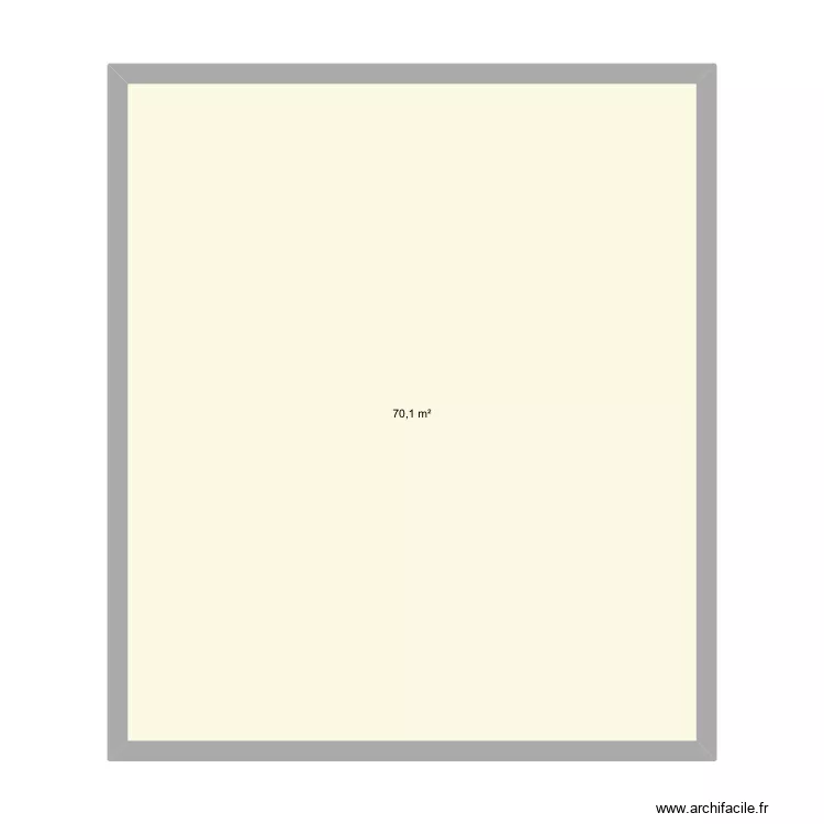 Agrandissement. Plan de 1  et 70 m²