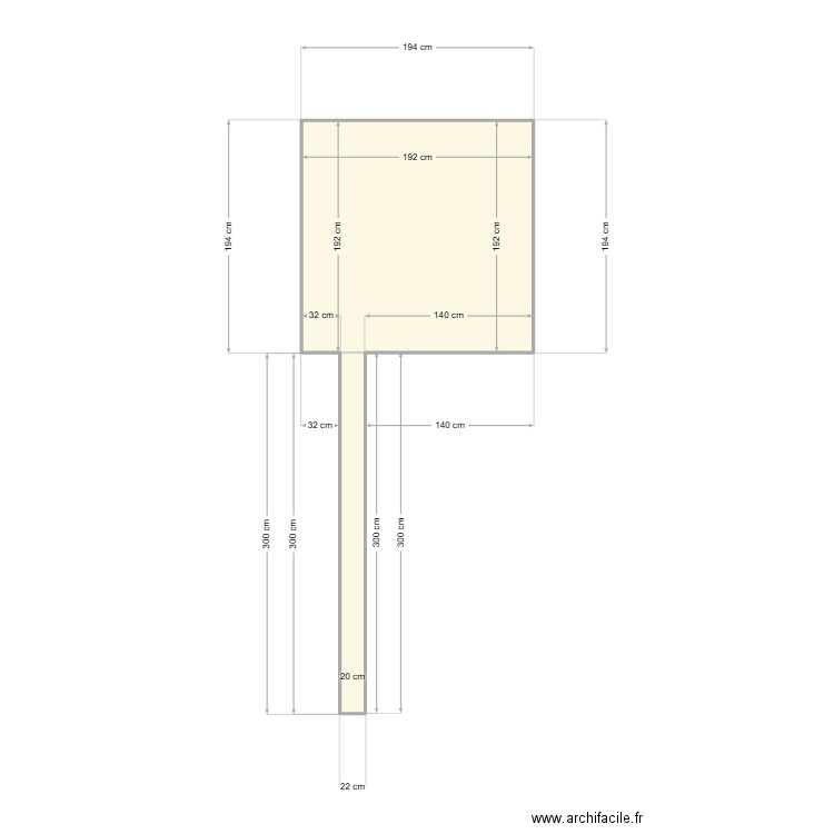 panneau led belfort. Plan de 1 pièce et 4 m2