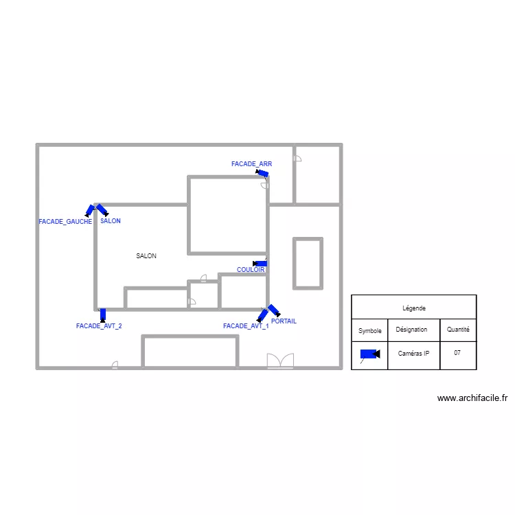 RDC DOMICILE M. NJENKA. Plan de 9 et 47 m² RDC DOMICILE M. NJENKA. Plan de 9 et 47 m²