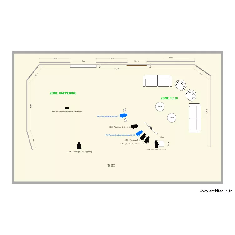 Plateau GOTAGA FC26. Plan de 