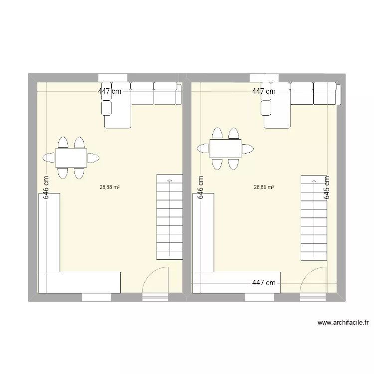 Rdc Dammartin-sur-Tigeaux . Plan de 