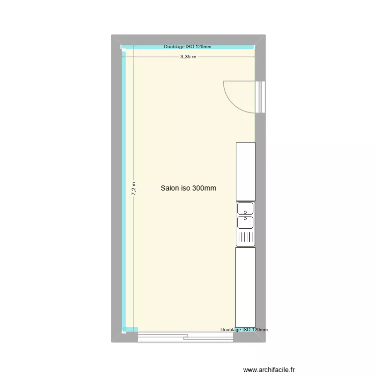 PAULET salon RDC. Plan de 
