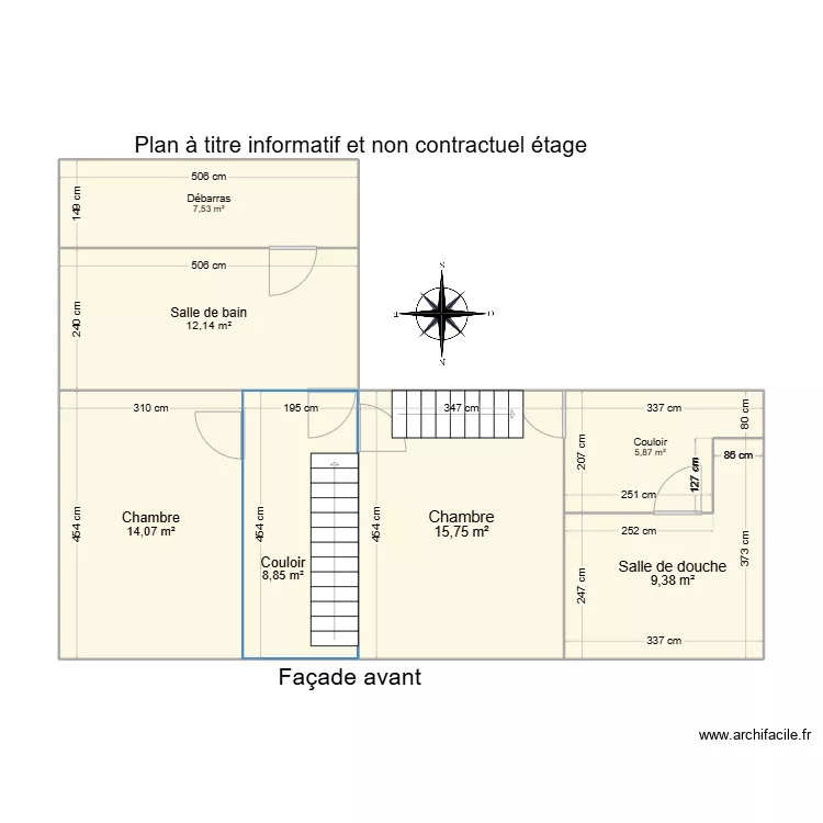 neuvilles &eacute;tage. Plan de 