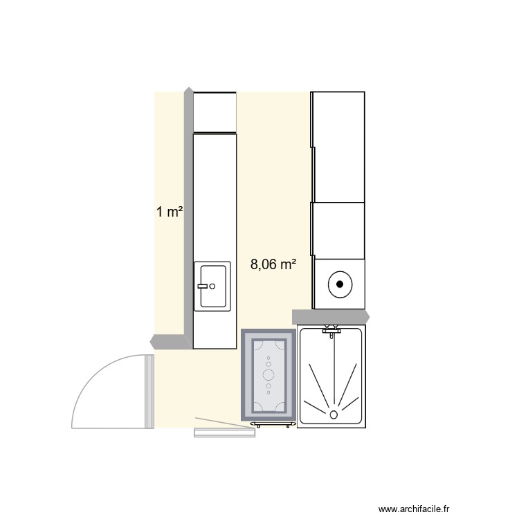 SDB. Plan de 0 pièce et 0 m2