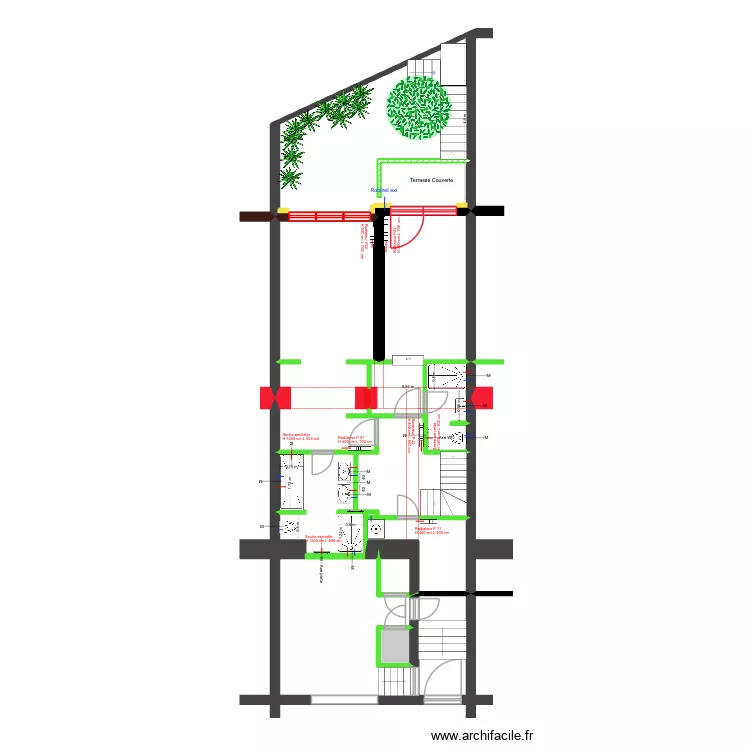 BAUCQ 77 Rez de Jardin Eau Chauffage. Plan de 0 pièce et 0 m2