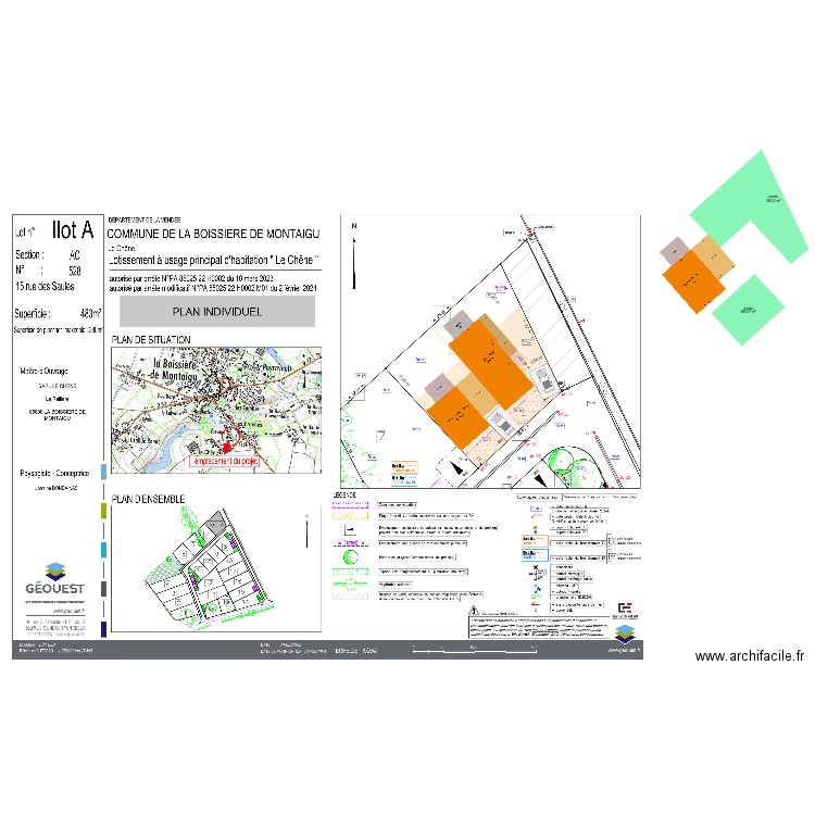 La Boissière de Montaigu-Le Chêne-v2PSLA. Plan de 0 pièce et 0 m2