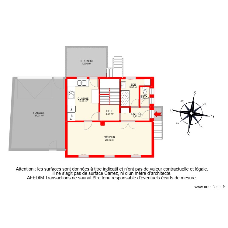 BI 25373-. Plan de 28 pièces et 260 m2