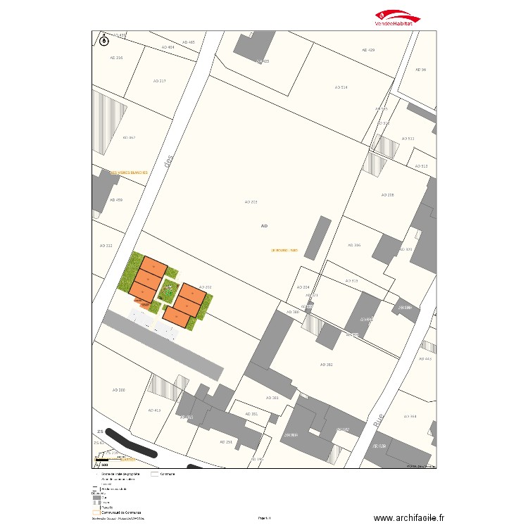 HI - Auchay sur Vendee hypothèse 6 T2 V2. Plan de 0 pièce et 0 m2