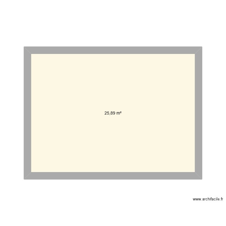 jnkkhjk. Plan de 1 pièce et 26 m2