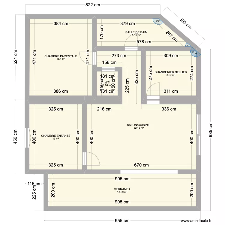 Maison villes base. Plan de 