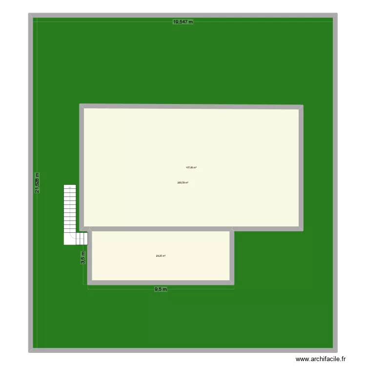 maison ben. Plan de 