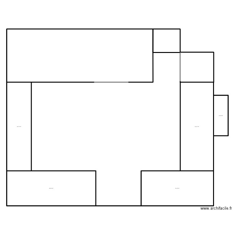 Ferme Lamontzee. Plan de 5 pièces et 244 m2