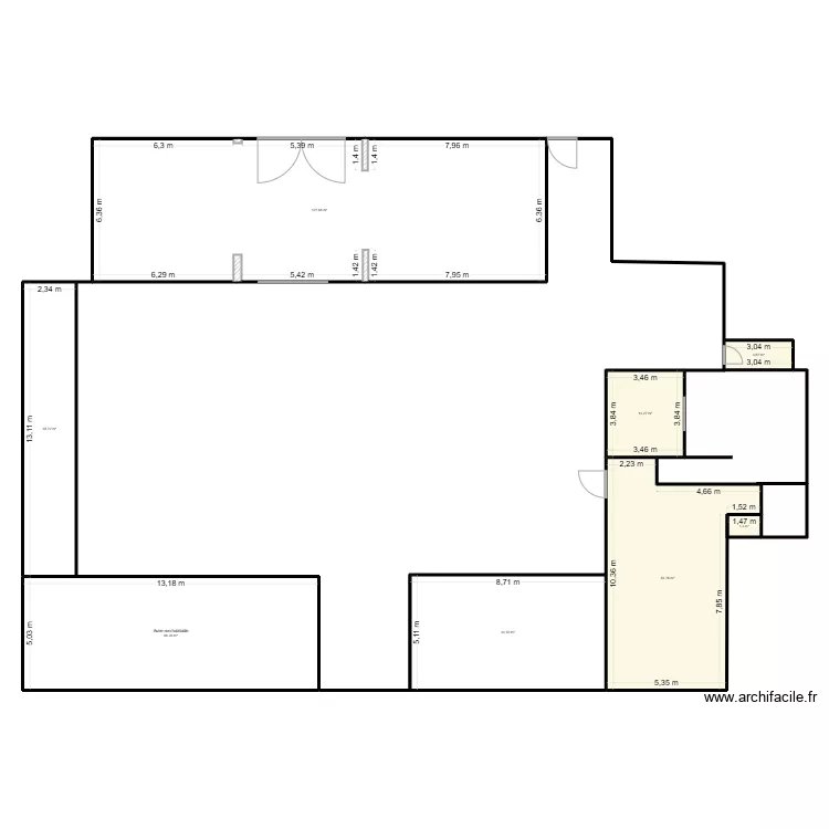 Ferme Lamontzee. Plan de 