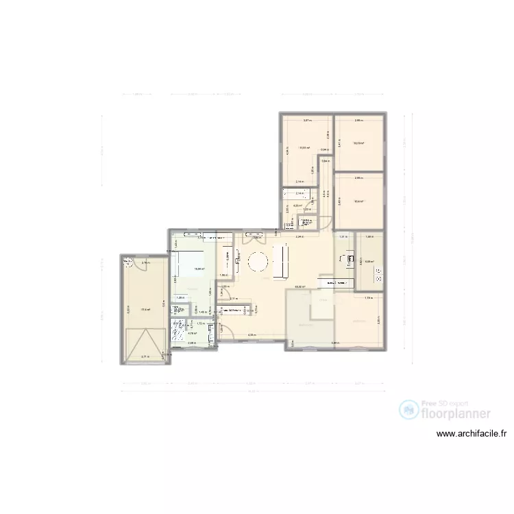 MINARD. Plan de 11  et 146 m²