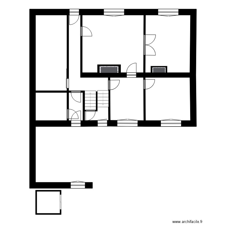 CONTOIS. Plan de 16 pièces et 252 m2