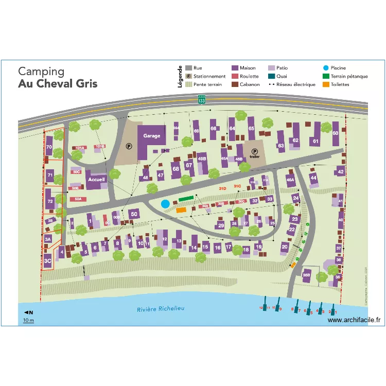 CAMPING. Plan de 
