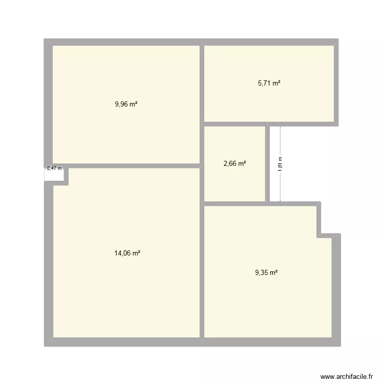 LAMBERSART 1ER ET. Plan de 