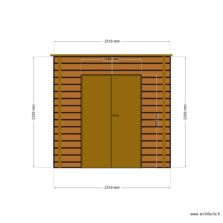 Abri. Plan de 0 pièce et 0 m2