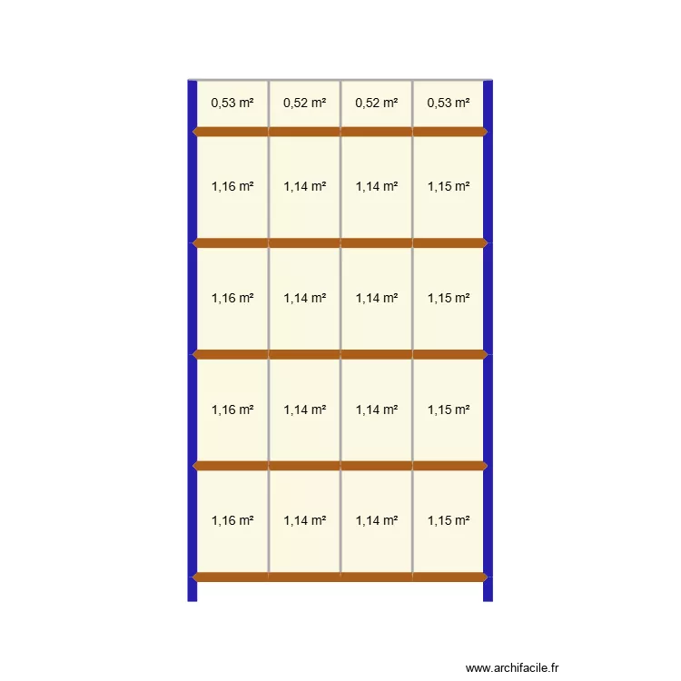 Rack Modèle. Plan de 20 et 20 m² Rack Modèle. Plan de 20 et 20 m²